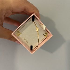Children’s Double Heart Twist Bracelet in 14k Gold